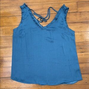 LC Lauren Conrad Teal Tie Back Camisole